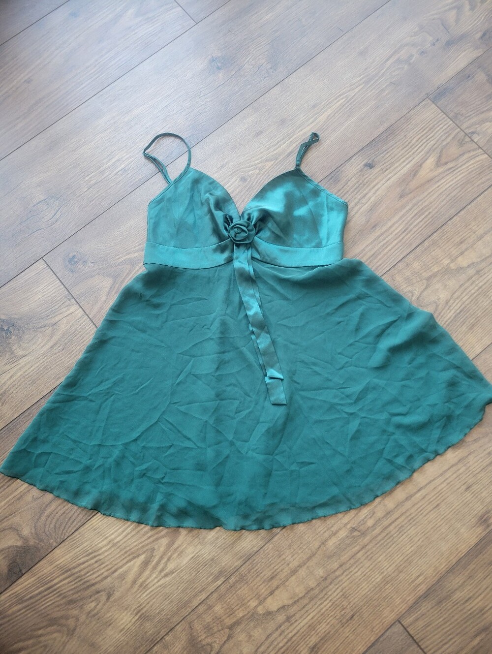 Victoria's Secret Vintage Babydoll Slip Dress Lingerie Small Green